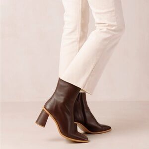 Brown Leather Ankle Boot